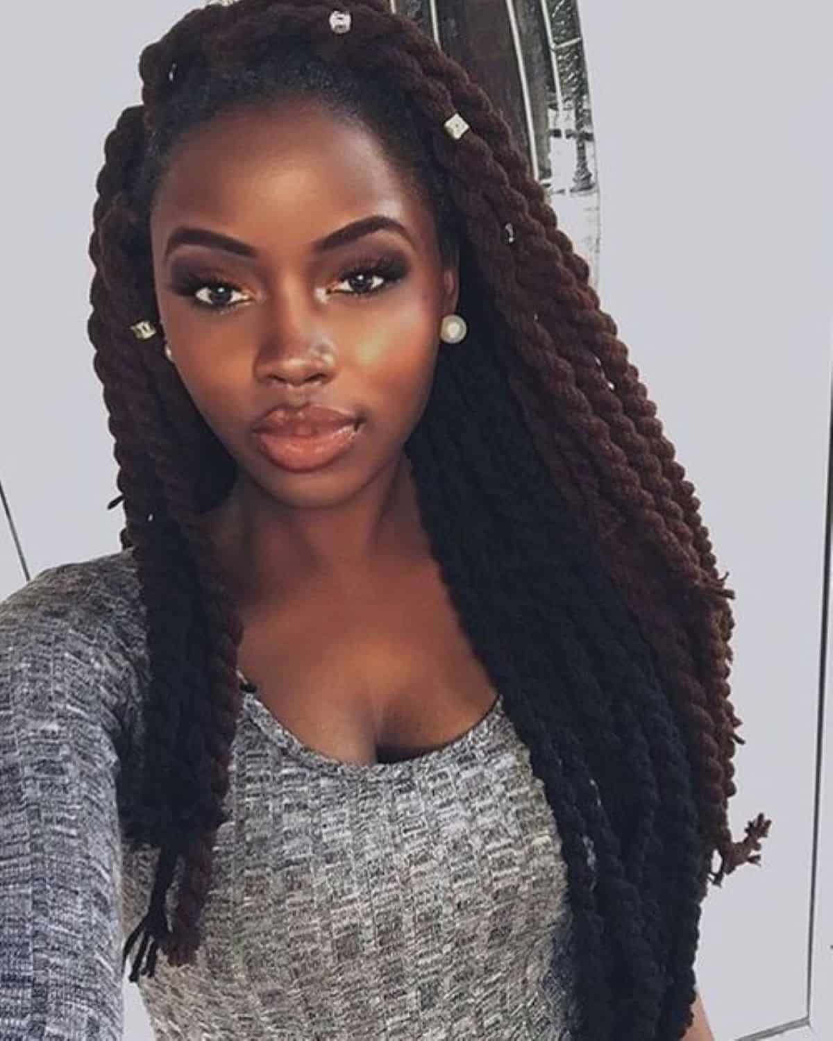 cheveux afro vanille